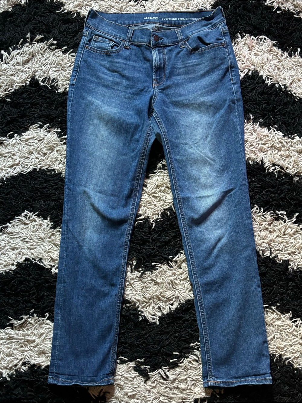 Old Navy Boyfriend Medium Wash Denim Straight Leg Jeans